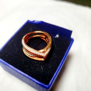 Swarovski Rose Gold Genius Ring